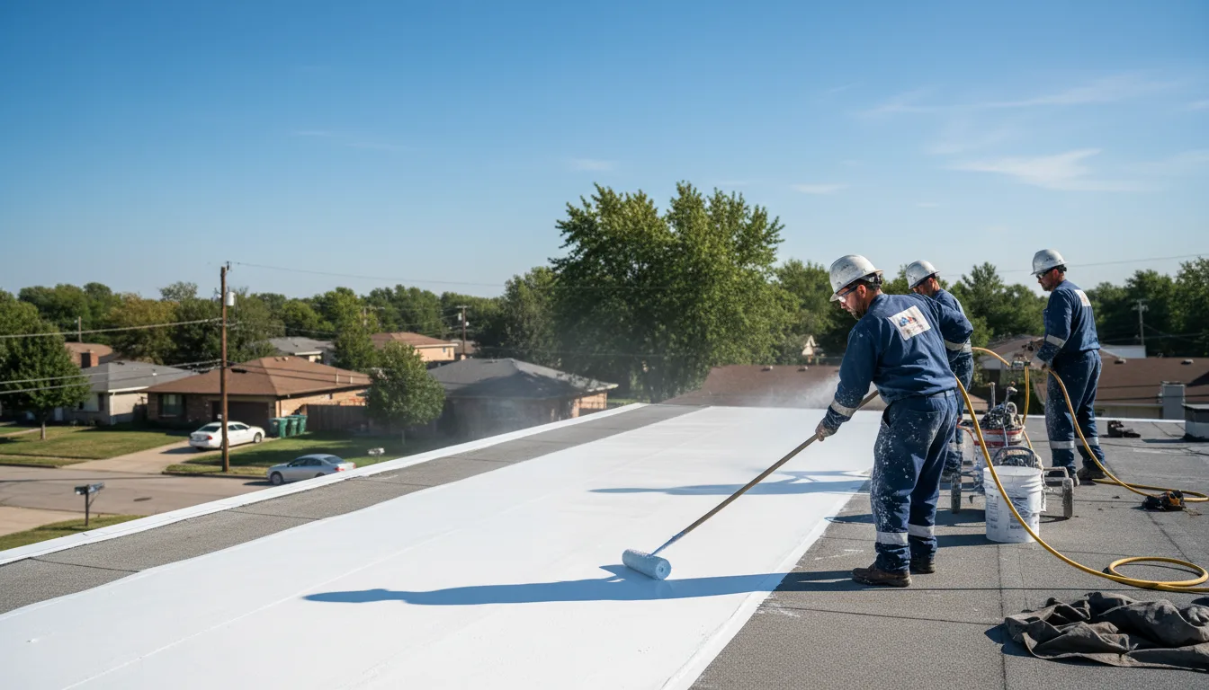 Commercial roof coating in Erbacon, WV near me